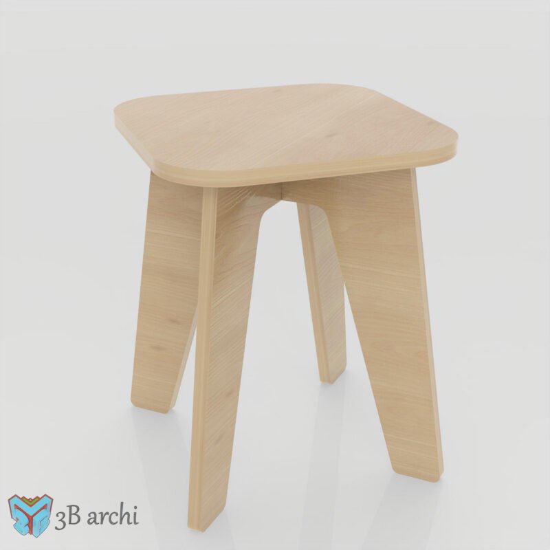 2 Design and 2 option for kids stool, CNC stool plans, Plant Stand, Plywood kids stool, CNC router cut files