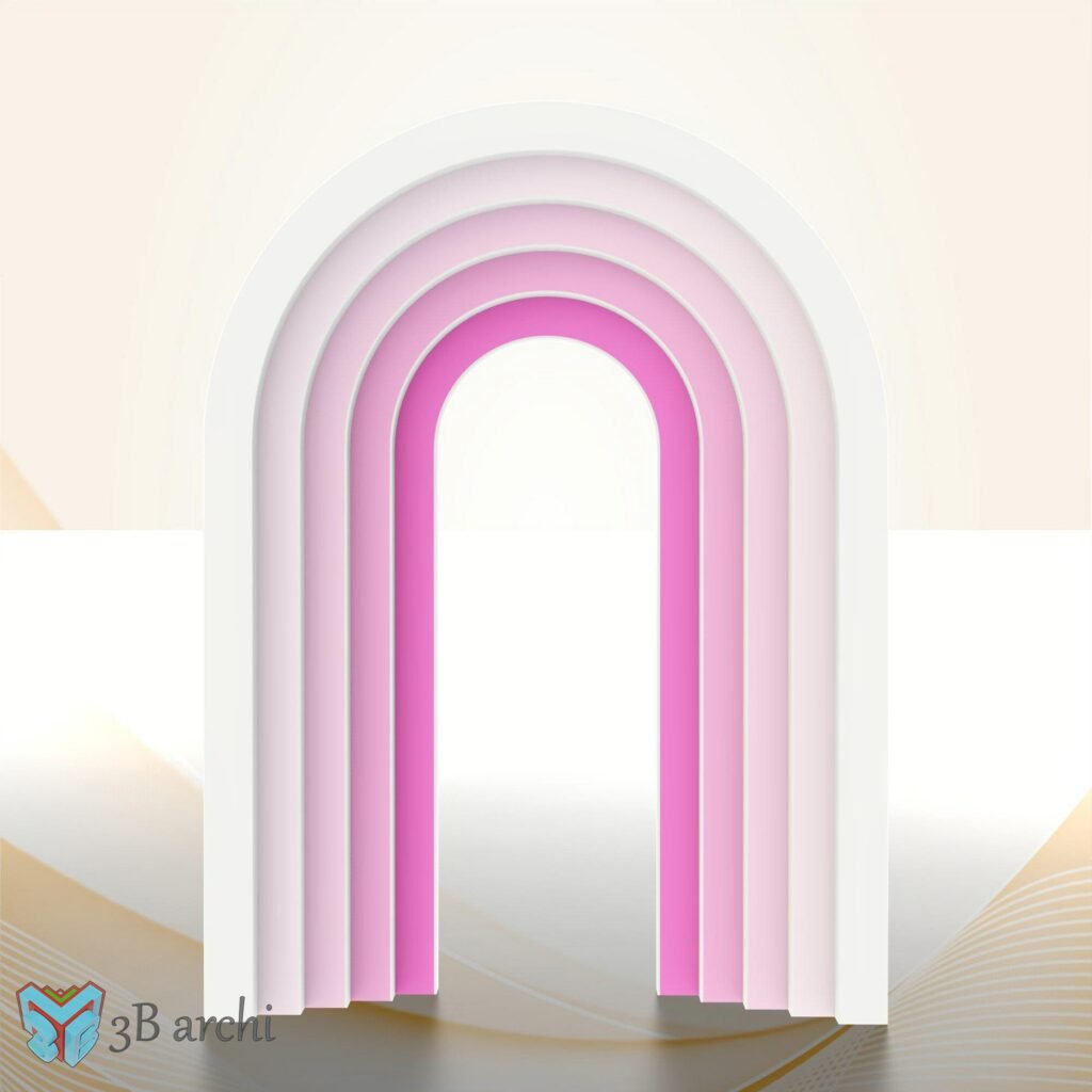 3D Arch Backdrop, Ripple arch for Weddings, Arch Backdrop Set plans ...