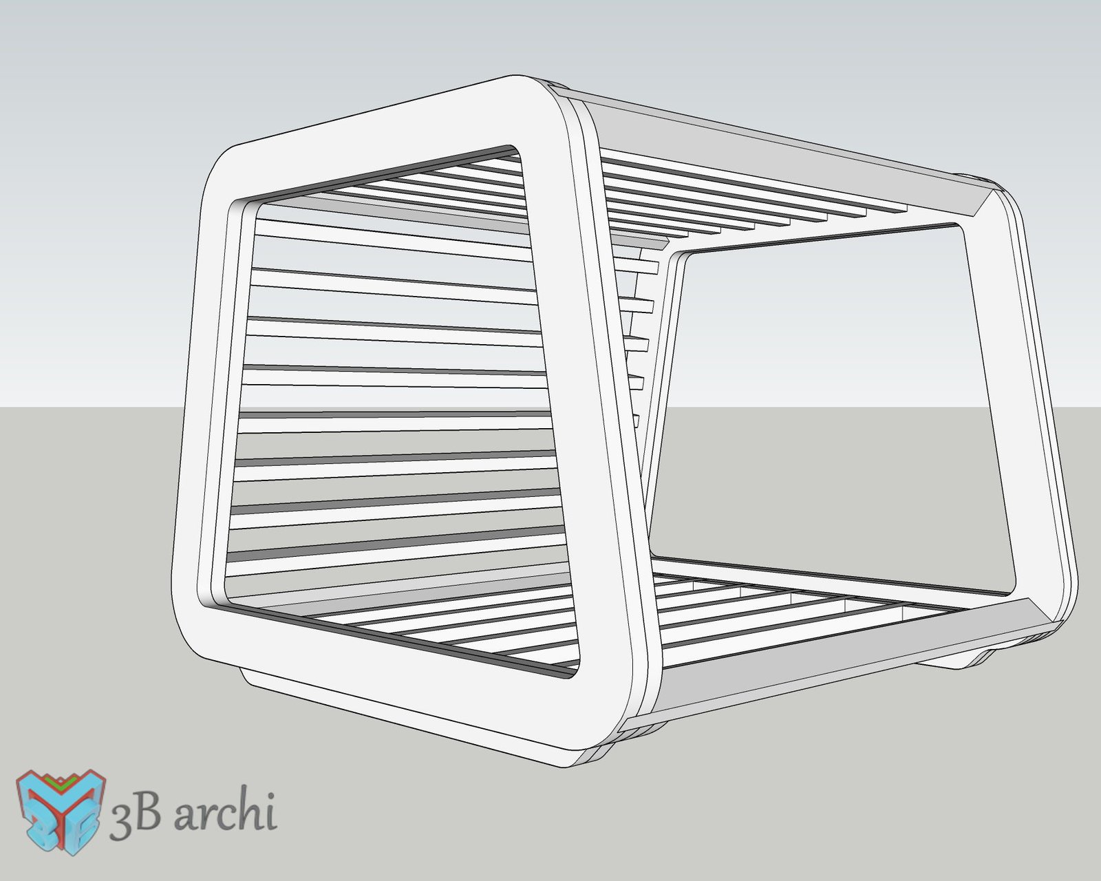 Modern Plywood Pet House: CNC DXF File (Digital Download) - Image 6