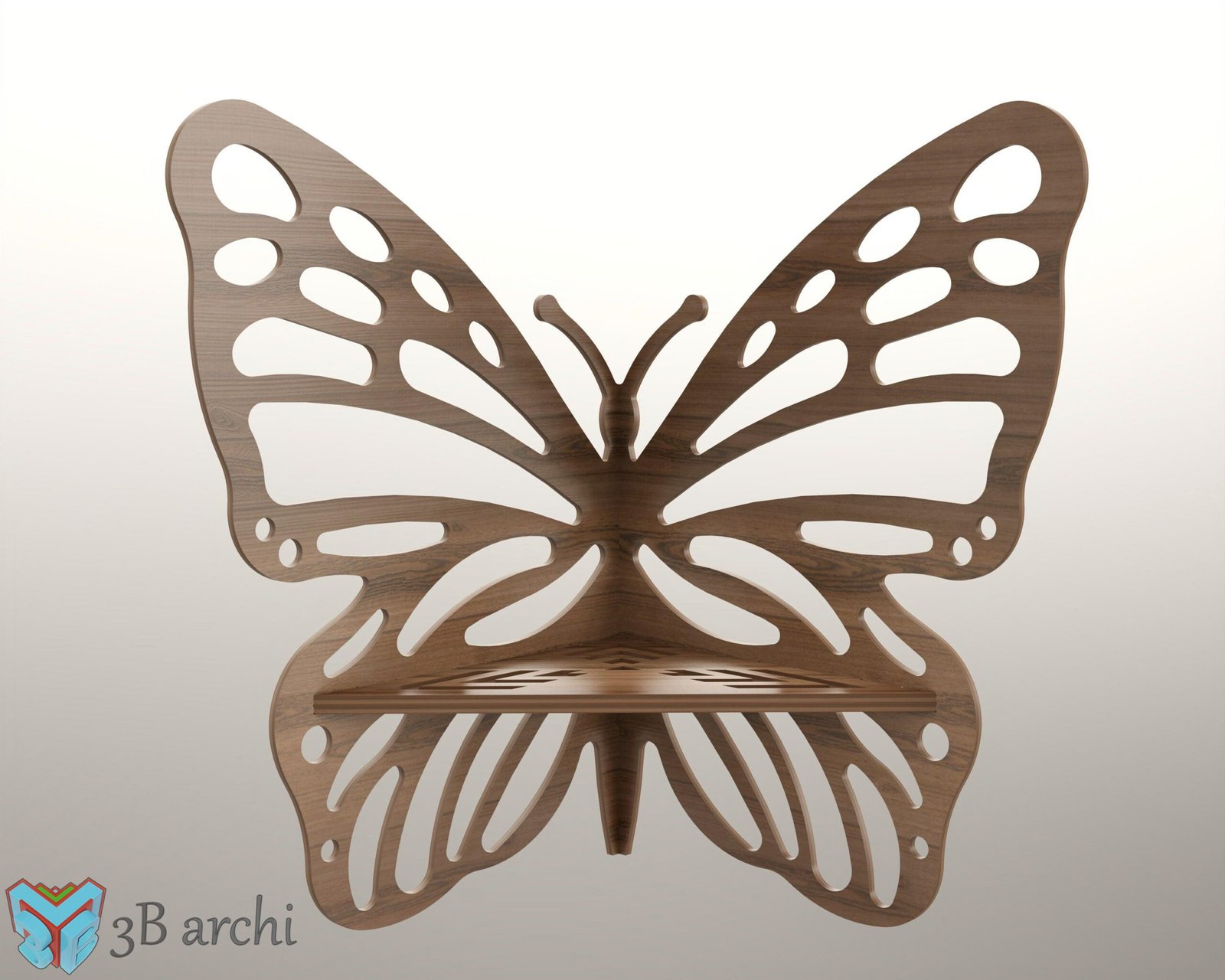 Butterfly bench, chair for birthday backdrop: CNC Router Files (Digital Download) - Image 3