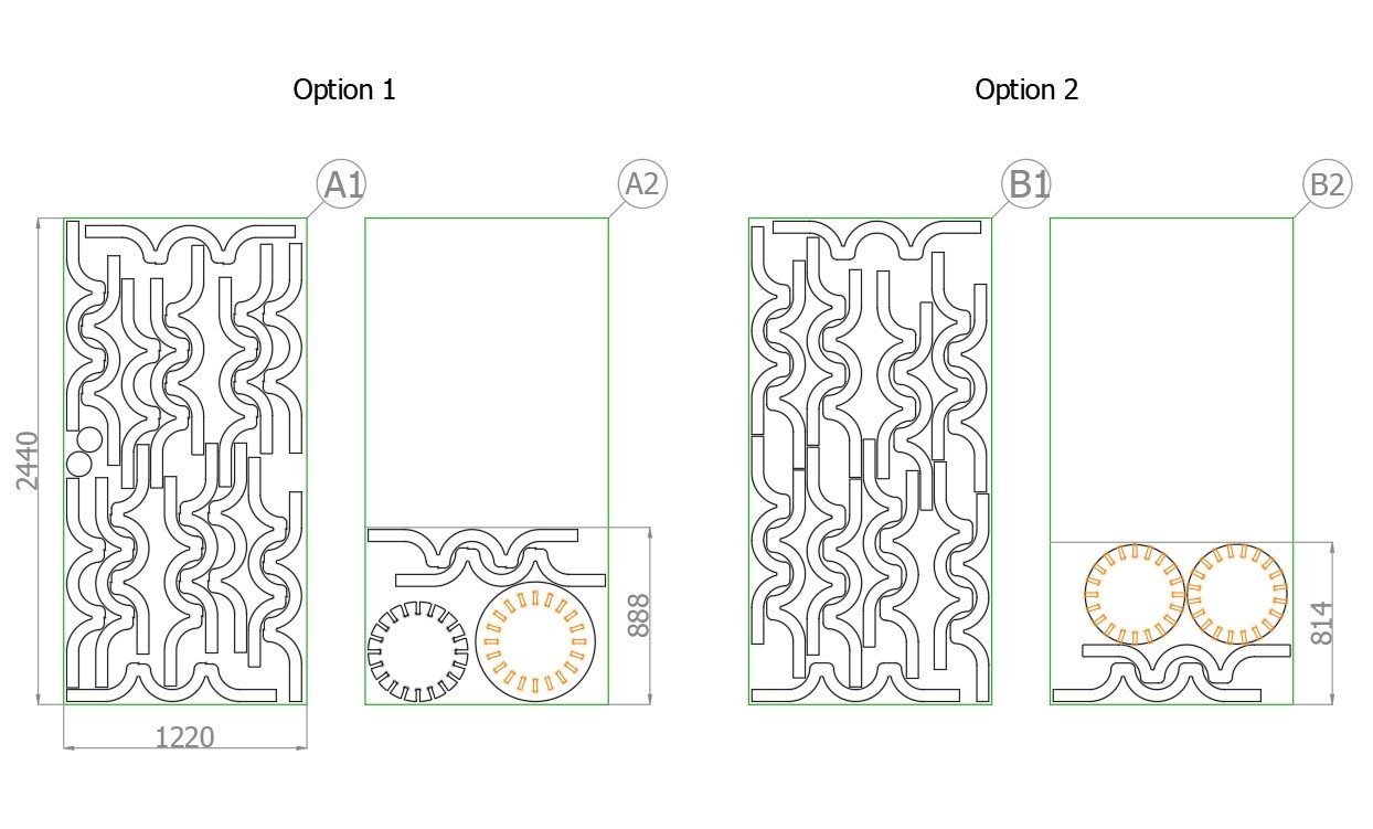 Parametric Cocktail Table CNC DXF Plans: Bar Height Pub Table (Digital File) - Image 6