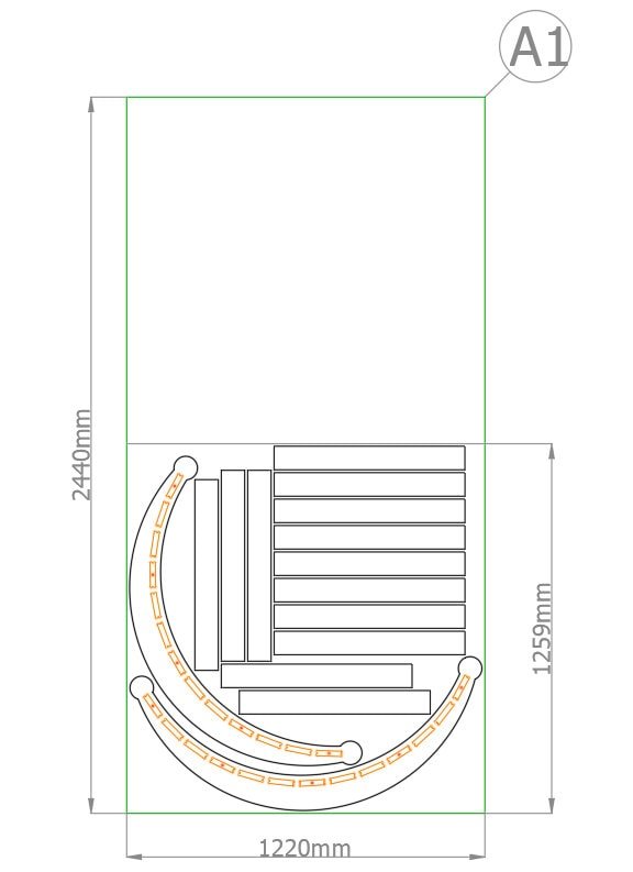 Floor rocking chair, Modern Wooden Rocking Chair, Rocking chair plan, Digital file for cutting DWG, DXF, Custom Furniture, Vector files - Image 6