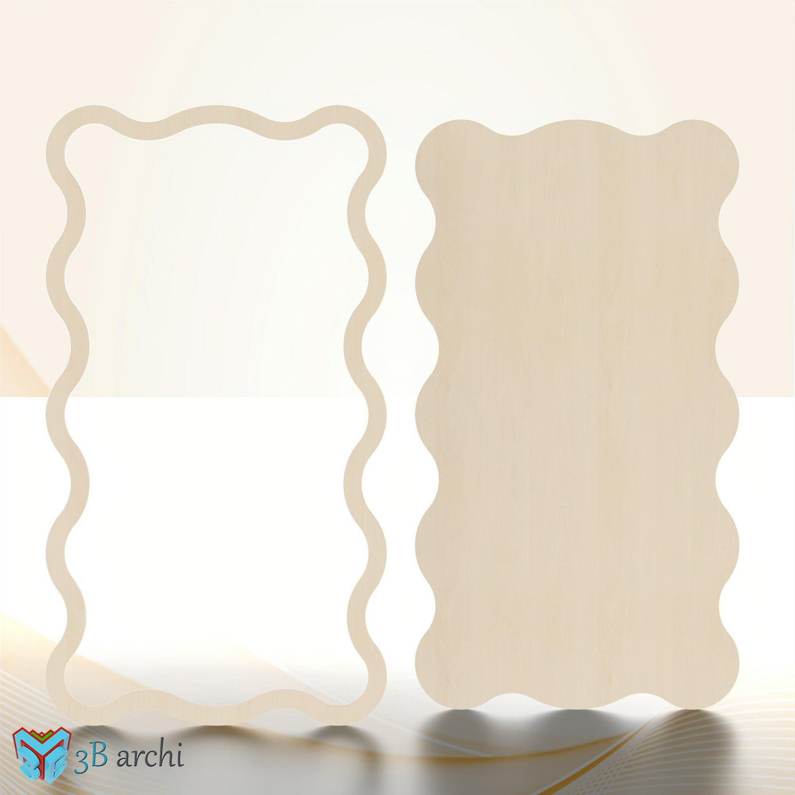 Wavy backdrop plan, Ripple Backdrop Stand: CNC Router Files (Digital Download) - Image 4