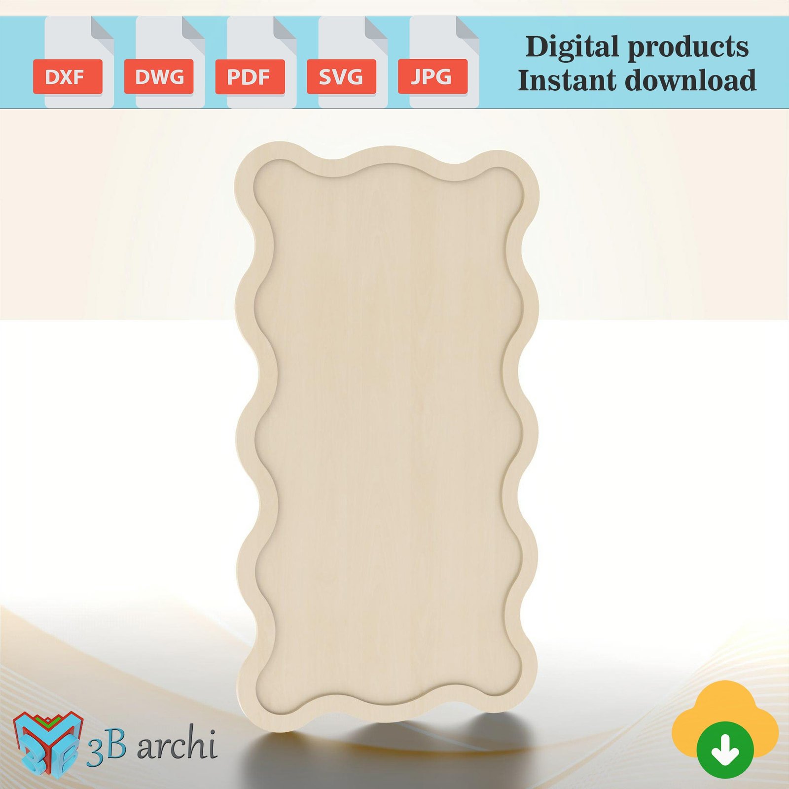 Wavy backdrop plan, Ripple Backdrop Stand: CNC Router Files (Digital Download) - Image 5
