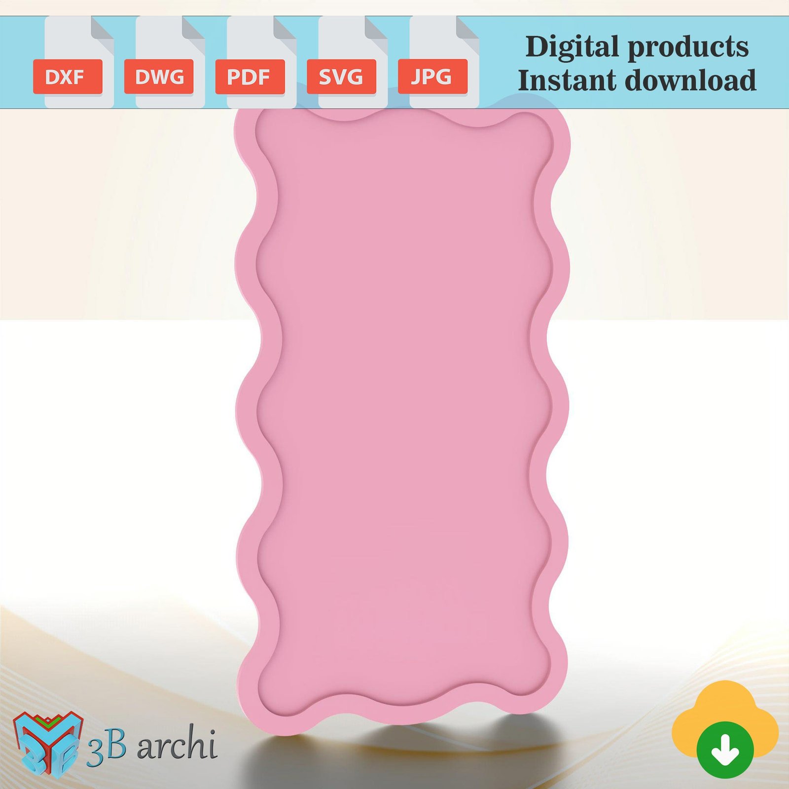 Wavy backdrop plan, Ripple Backdrop Stand: CNC Router Files (Digital Download) - Image 8