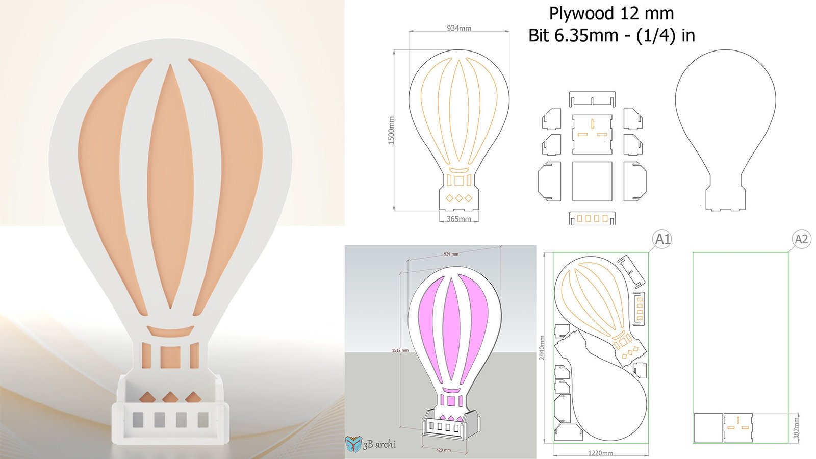 Custom CNC Design Service: 3D Model, Vector Drawing (dxf, dwg, pdf, SVG, jpg) - Image 7