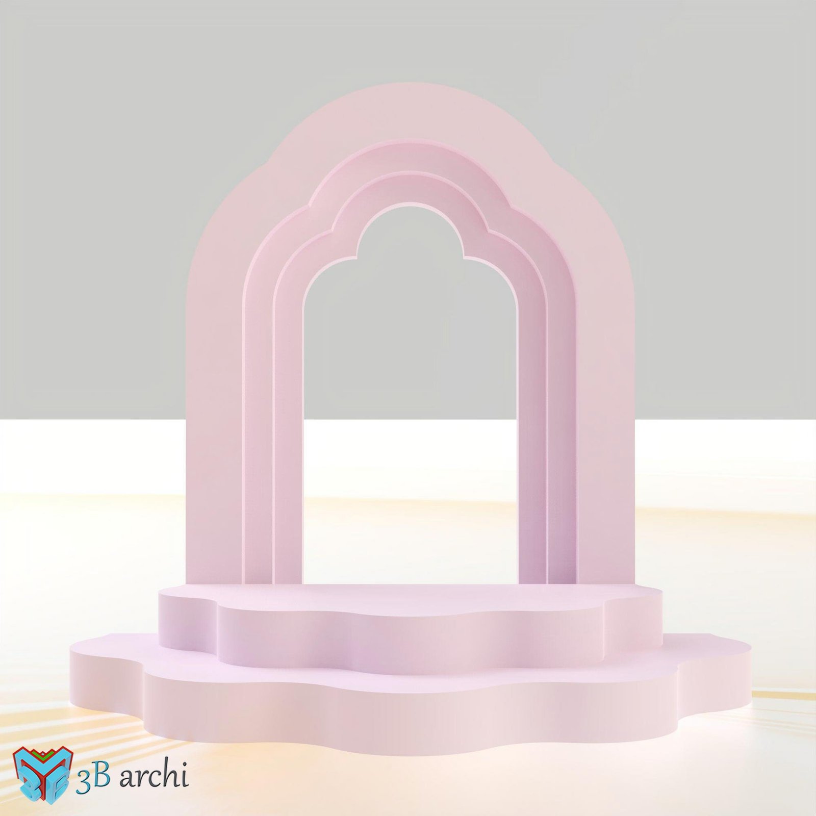 Ripple stage, Wedding Podium Stage Stand Plans, Half circle stage wedding platform, Ceremony Podium CNC plans, Decor for Party, Vector files - Image 10