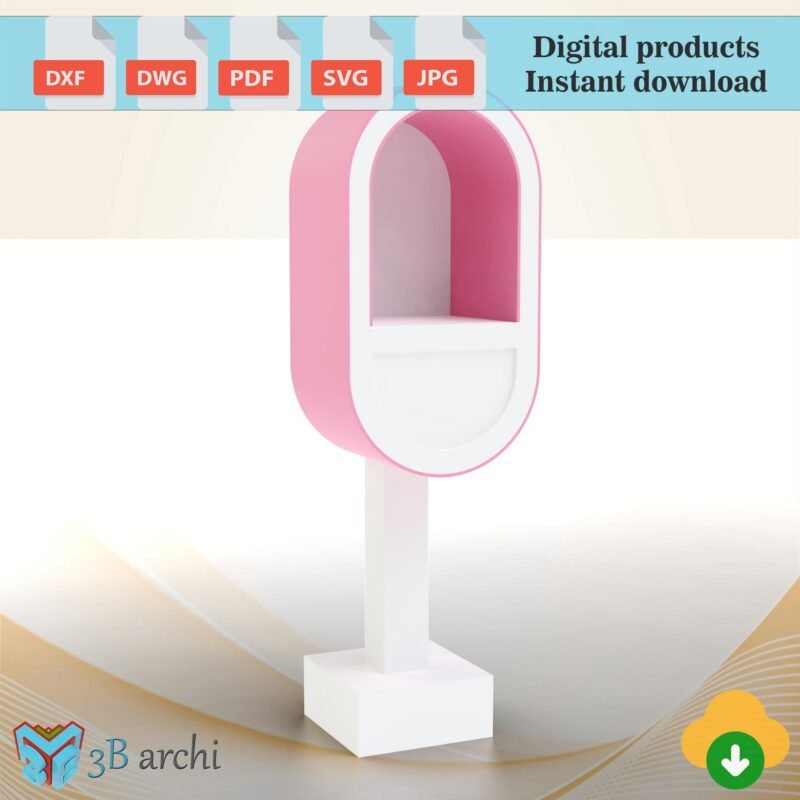 Vintage Phone Booth Prop CNC Cutting File (Digital Download)