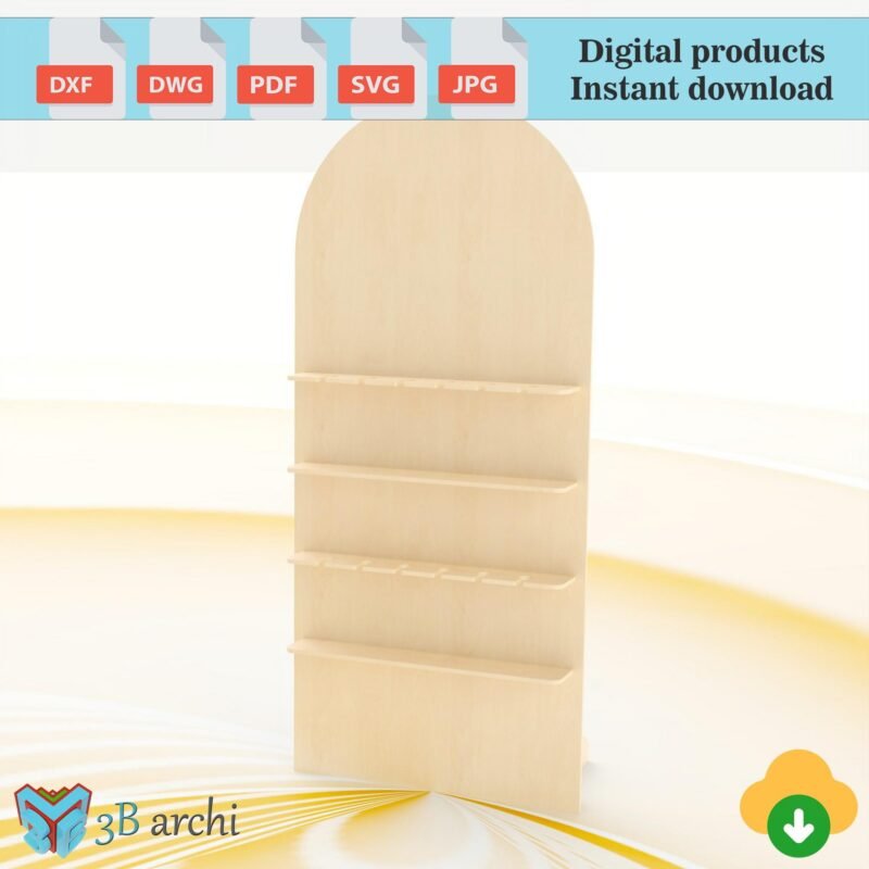 Foldable Treat Wall DXF Template: Customizable Event Decor Plans