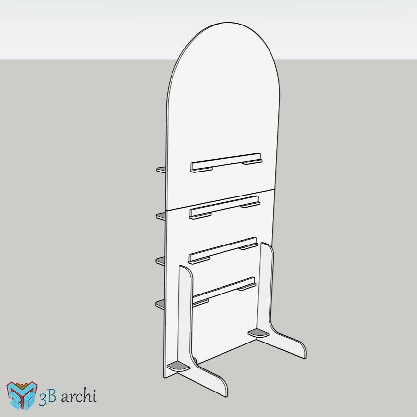 Foldable Treat Wall DXF Template: Customizable Event Decor Plans - Image 3