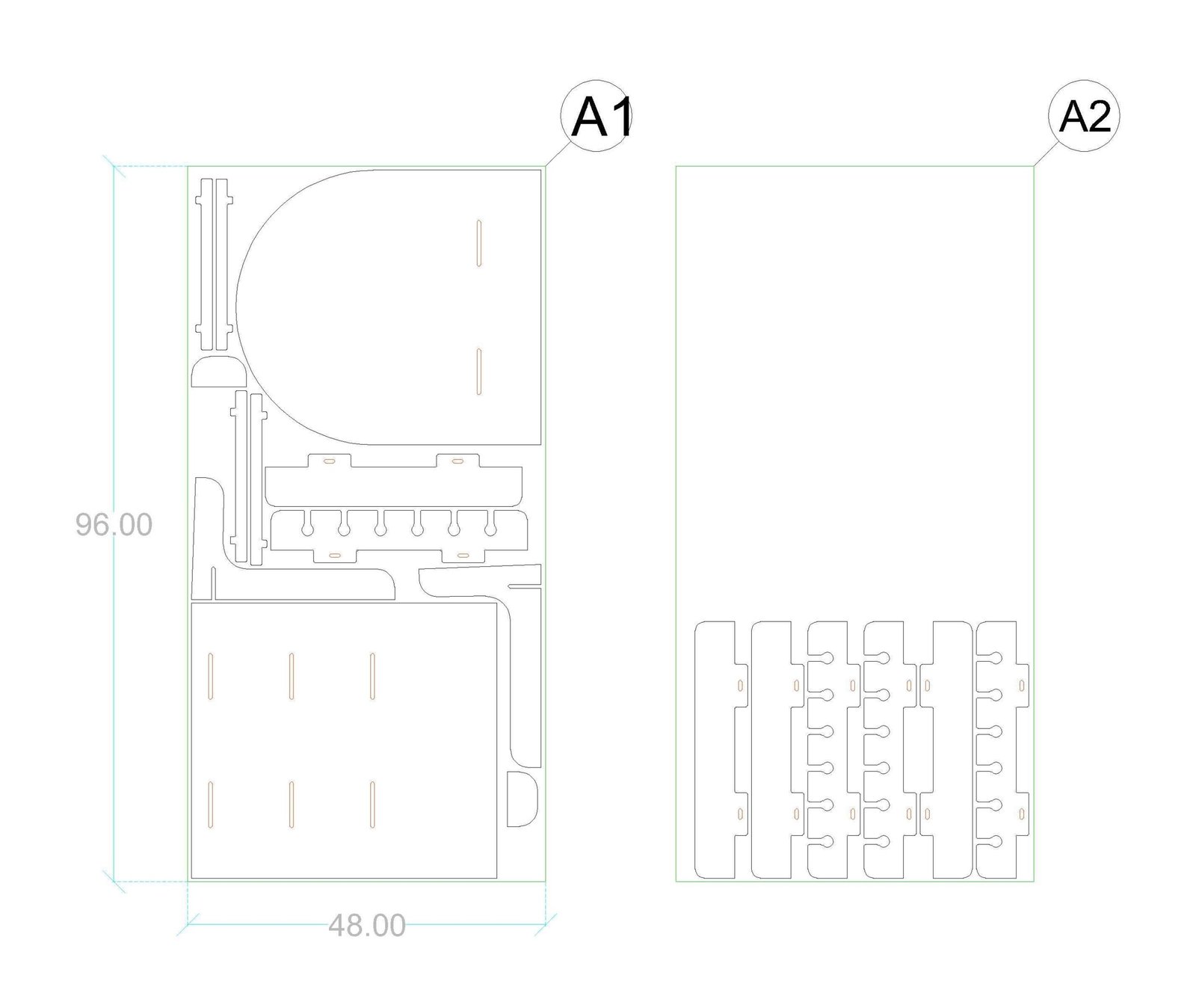Foldable Treat Wall DXF Template: Customizable Event Decor Plans - Image 6