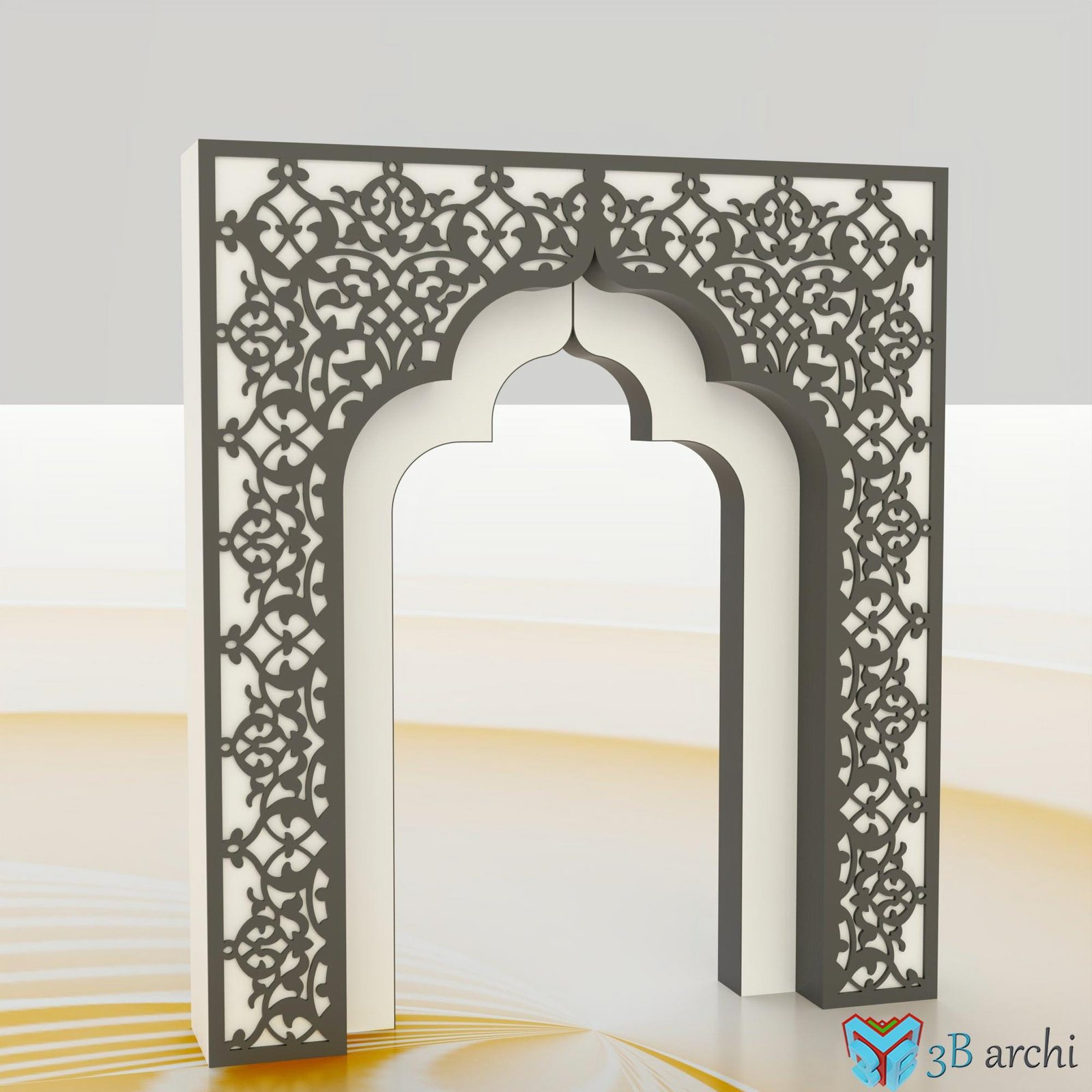Moroccan Arch CNC File: 3D Backdrop Design (Digital Download) - Image 2