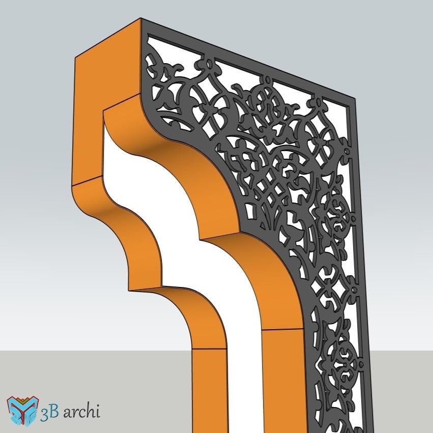 Moroccan Arch CNC File: 3D Backdrop Design (Digital Download) - Image 7
