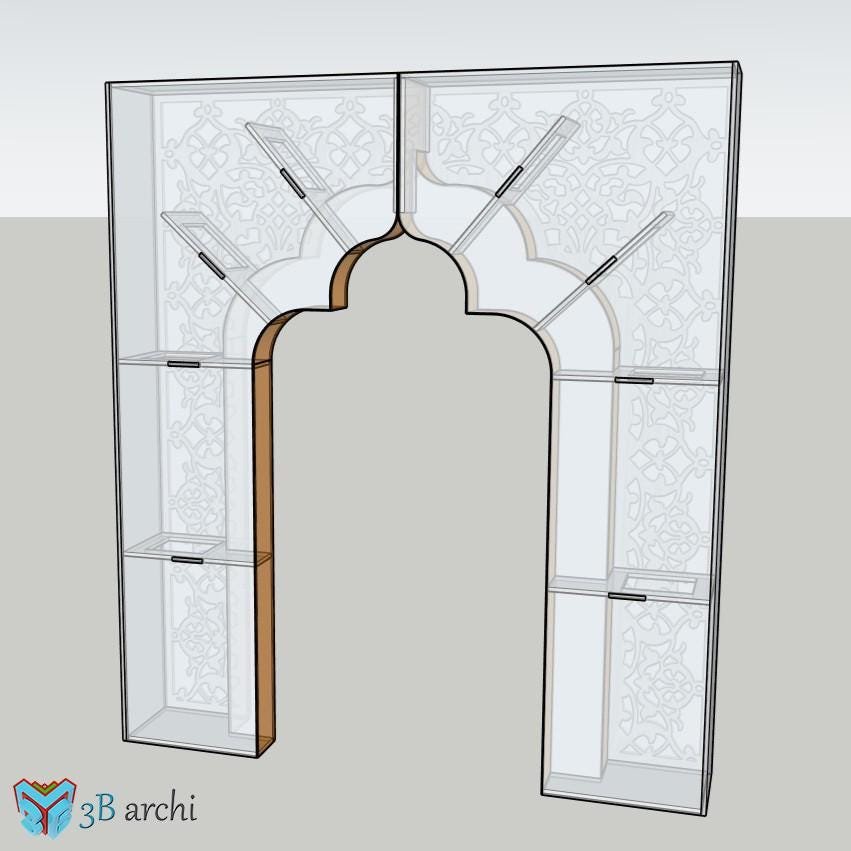 Moroccan Arch CNC File: 3D Backdrop Design (Digital Download) - Image 6