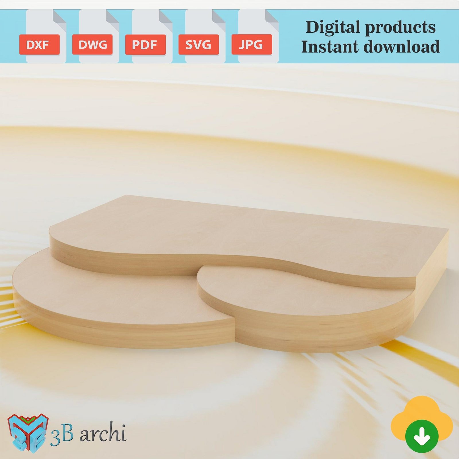 CNC Wedding Stage Plans: Three-Tier Platform, Ceremony Podium (Digital Download)