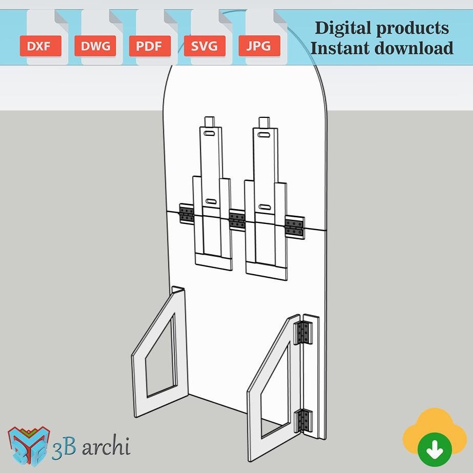 Foldable Arch Backdrop DXF Template: Customizable Event Decor (Digital Download) - Image 4