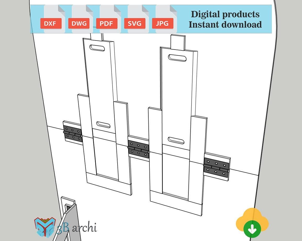 Foldable Arch Backdrop DXF Template: Customizable Event Decor (Digital Download) - Image 6