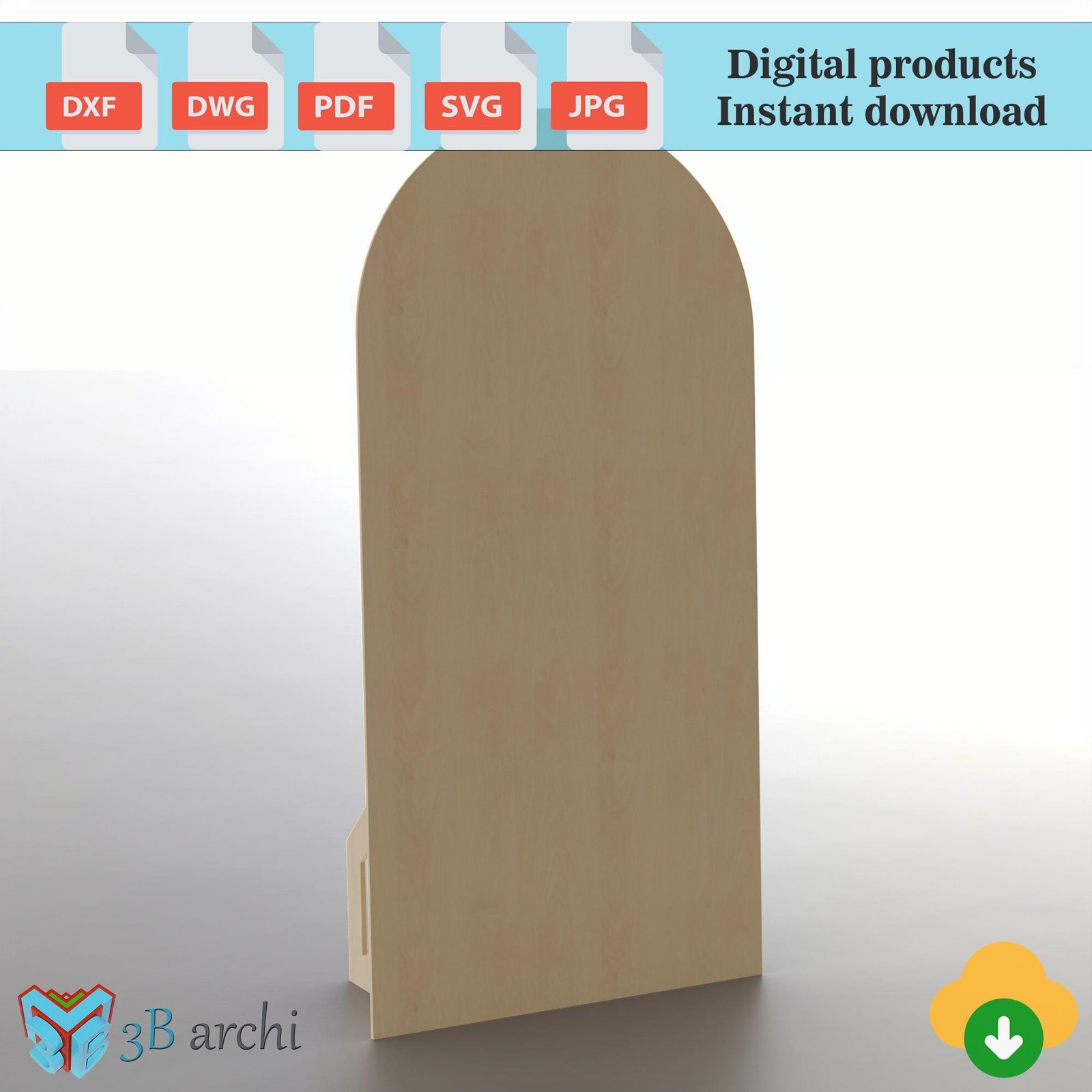 Foldable Arch Backdrop DXF Template: Customizable Event Decor (Digital Download) - Image 10