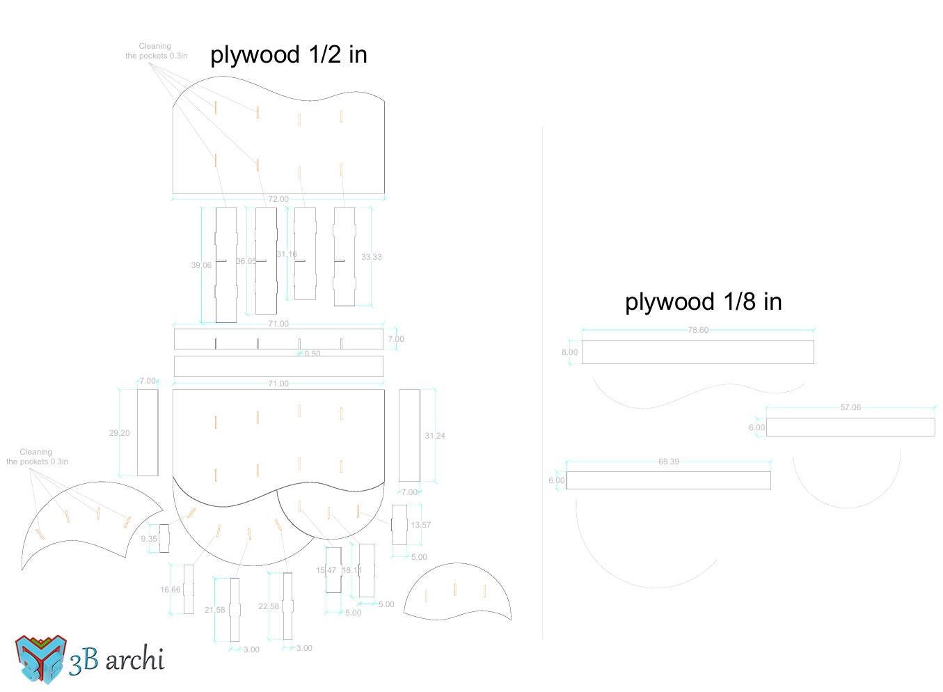 CNC Wedding Stage Plans: Three-Tier Platform, Ceremony Podium (Digital Download) - Image 7